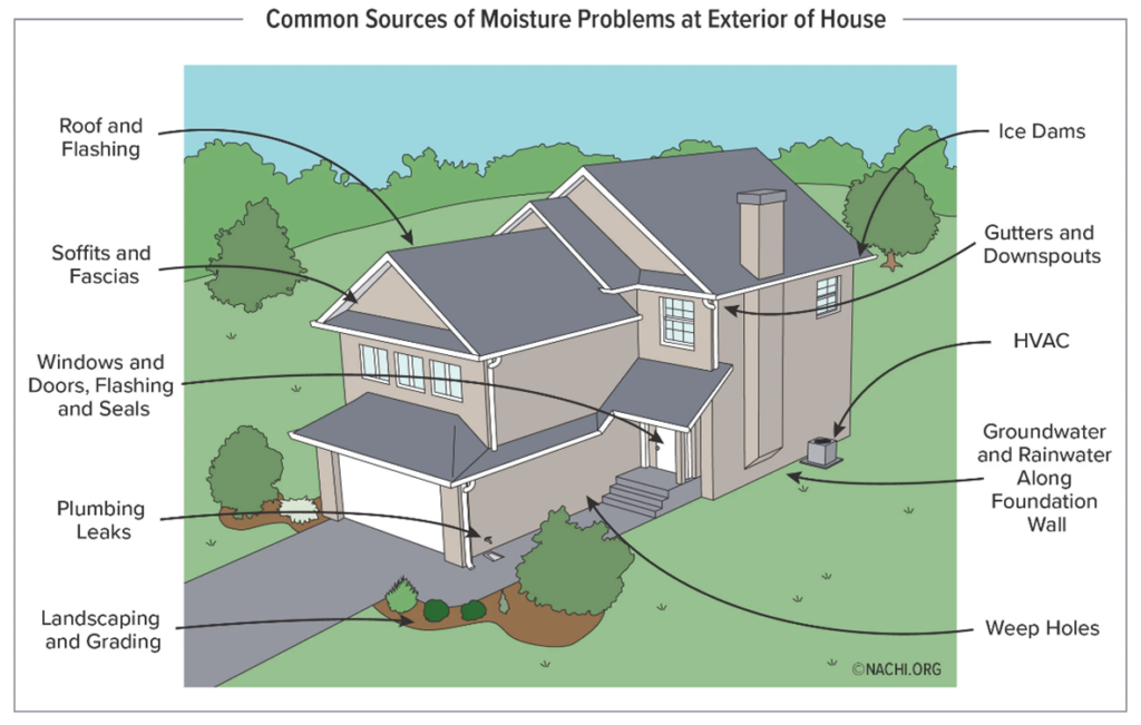 moisture problems diagram